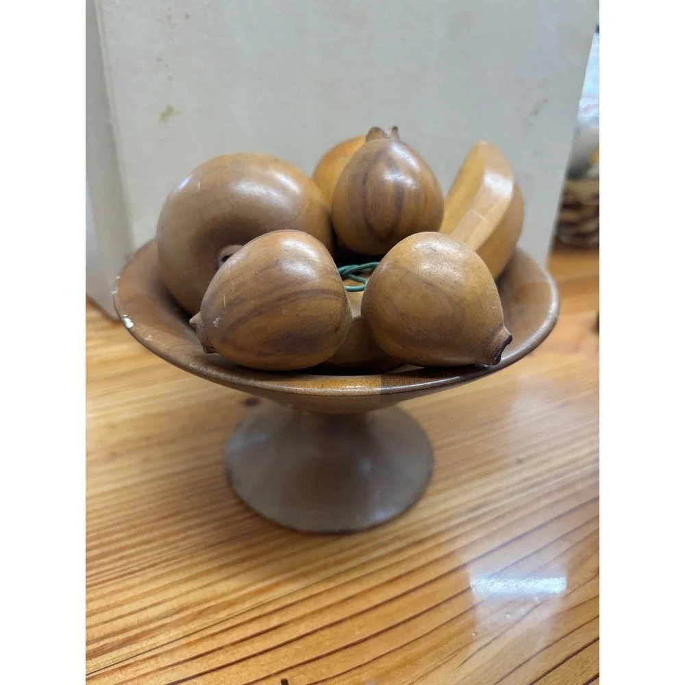 Mid-Century Modern Hand-carved fruit/bowl